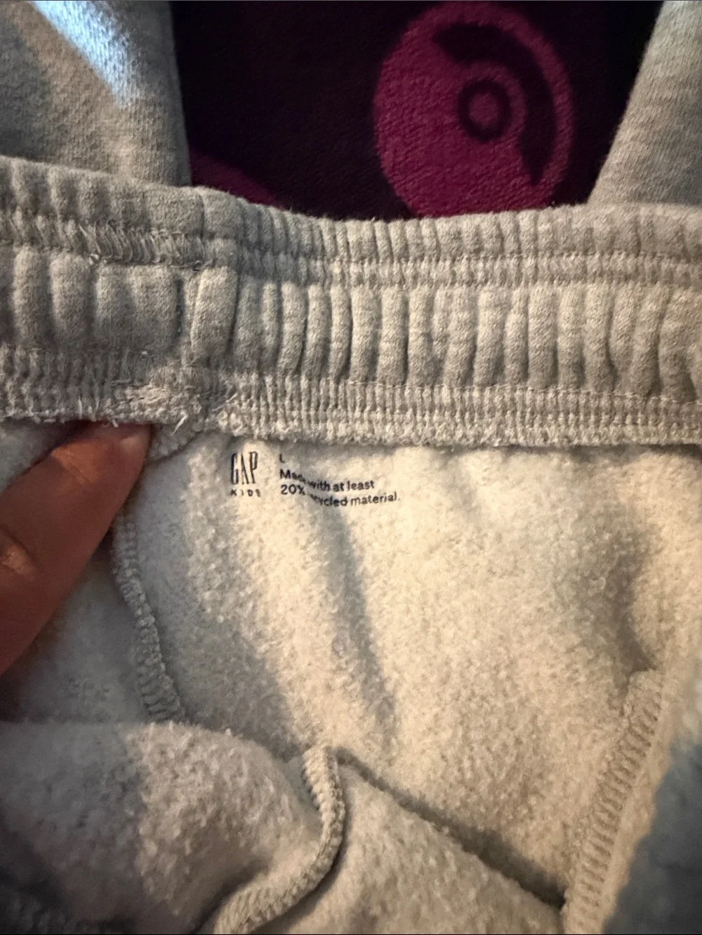 GAP Light Gray boys Sweatpants - Elastic Waist & Cuffed Ankles